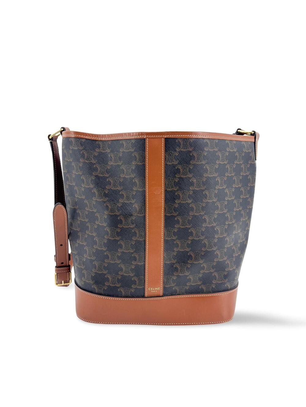 Celine Triomphe Canvas Medium Bucket #376221C94B